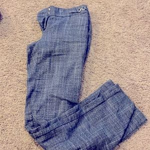 Blue straight leg work pants - New York and Co